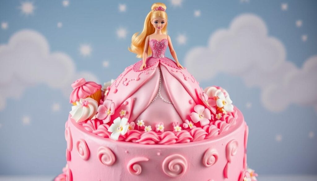 barbie cake design