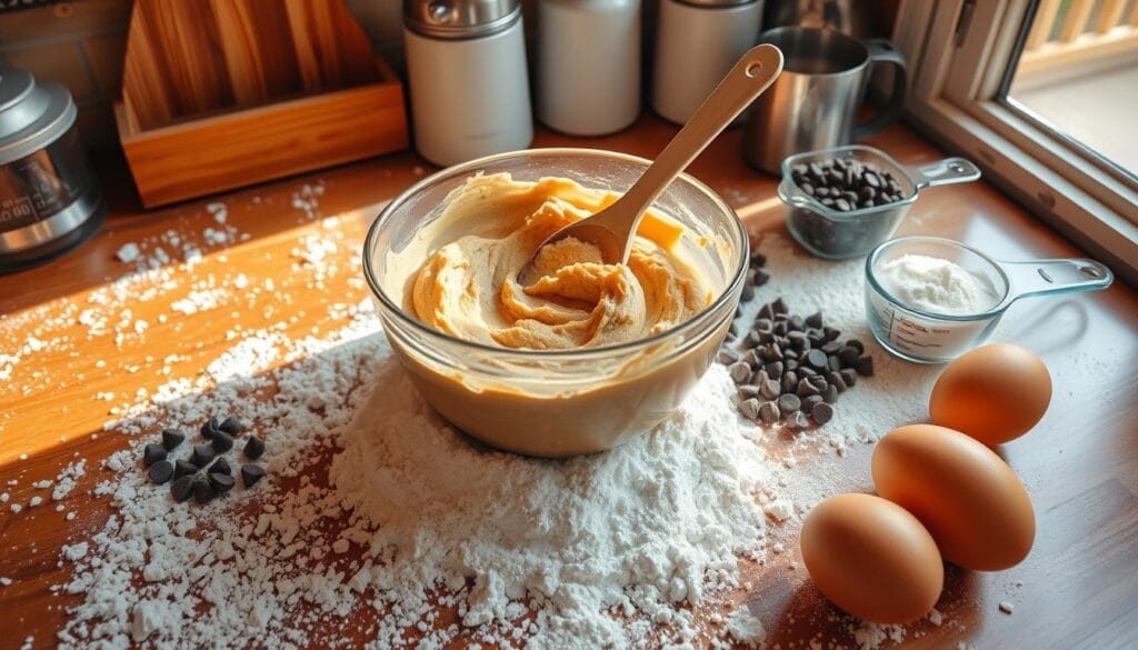 cookie dough preparation