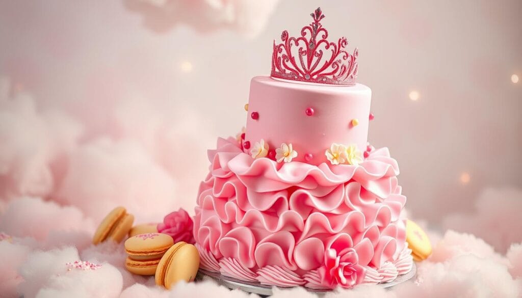 pink Barbie birthday cake